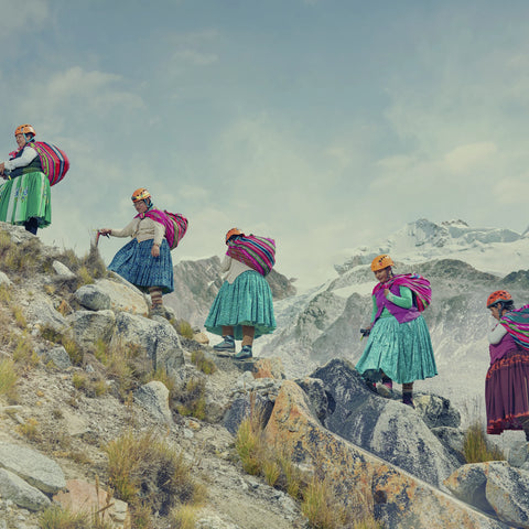 Des cholitas alpinistes